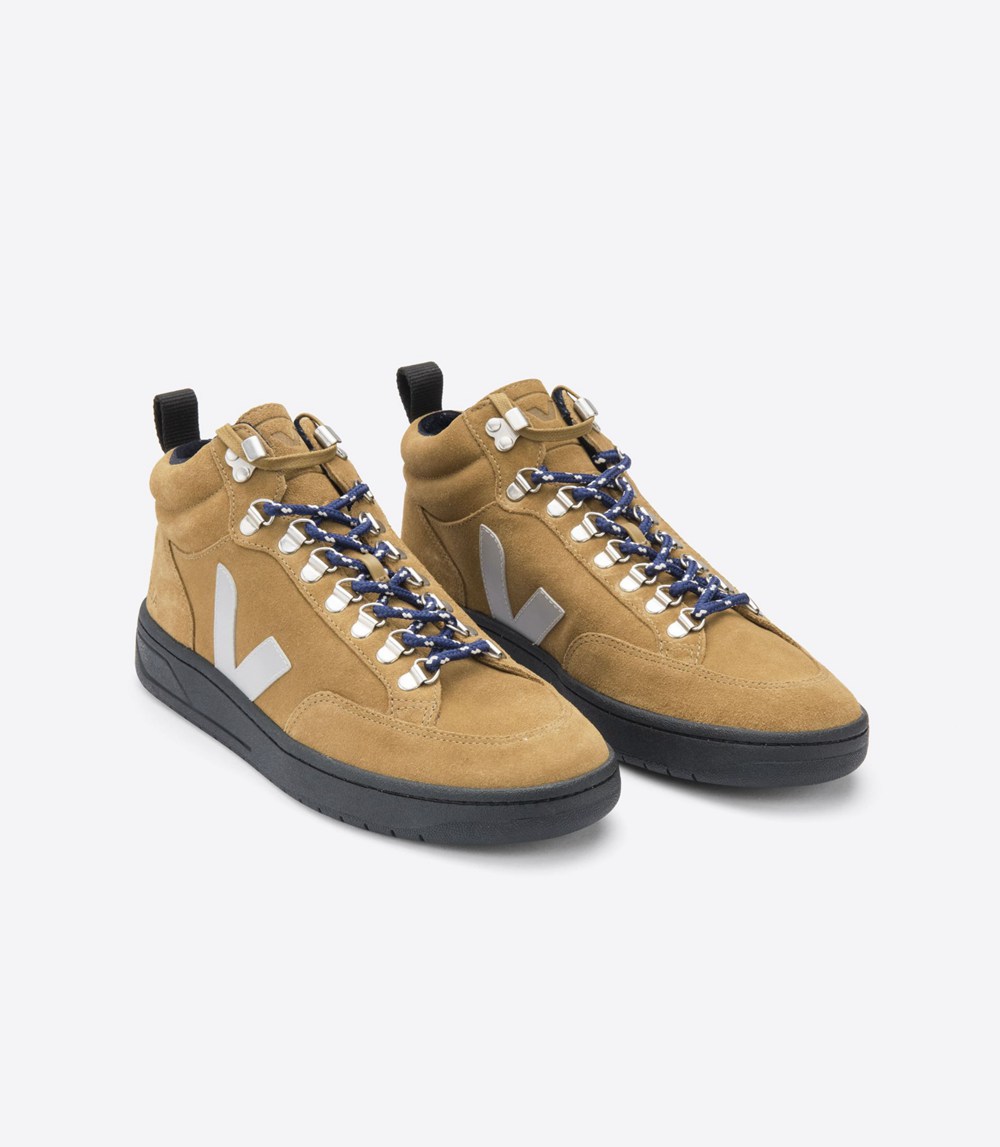 Veja Trainers Mens Brown/White - Roraima Suede - VBKD-32876